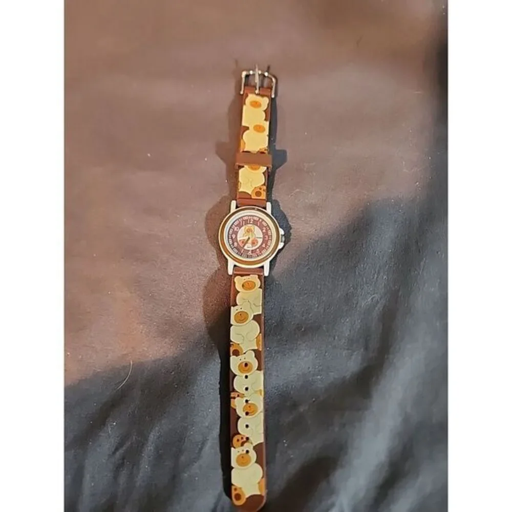 Bijoux Terner K-1541 Kids Kidz Teddy Bear Watch‎ Colorful NEW Needs Battery